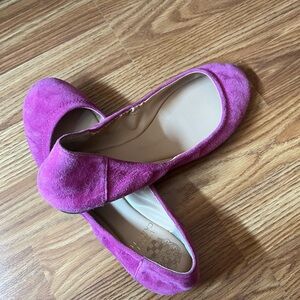 Vince Camuto Pink Suede Flats